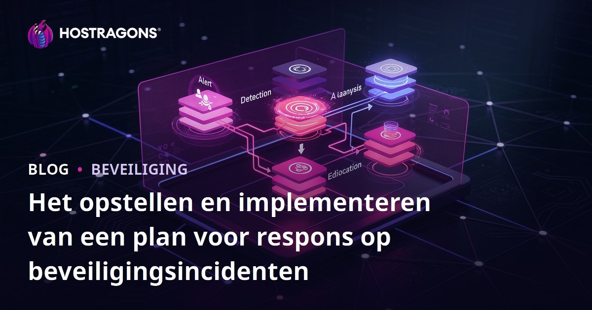 Het opstellen en implementeren van een plan voor respons op beveiligingsincidenten