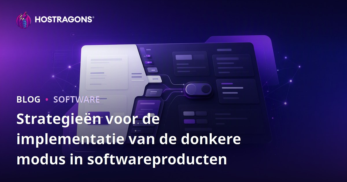 Strategieën voor de implementatie van de donkere modus in softwareproducten