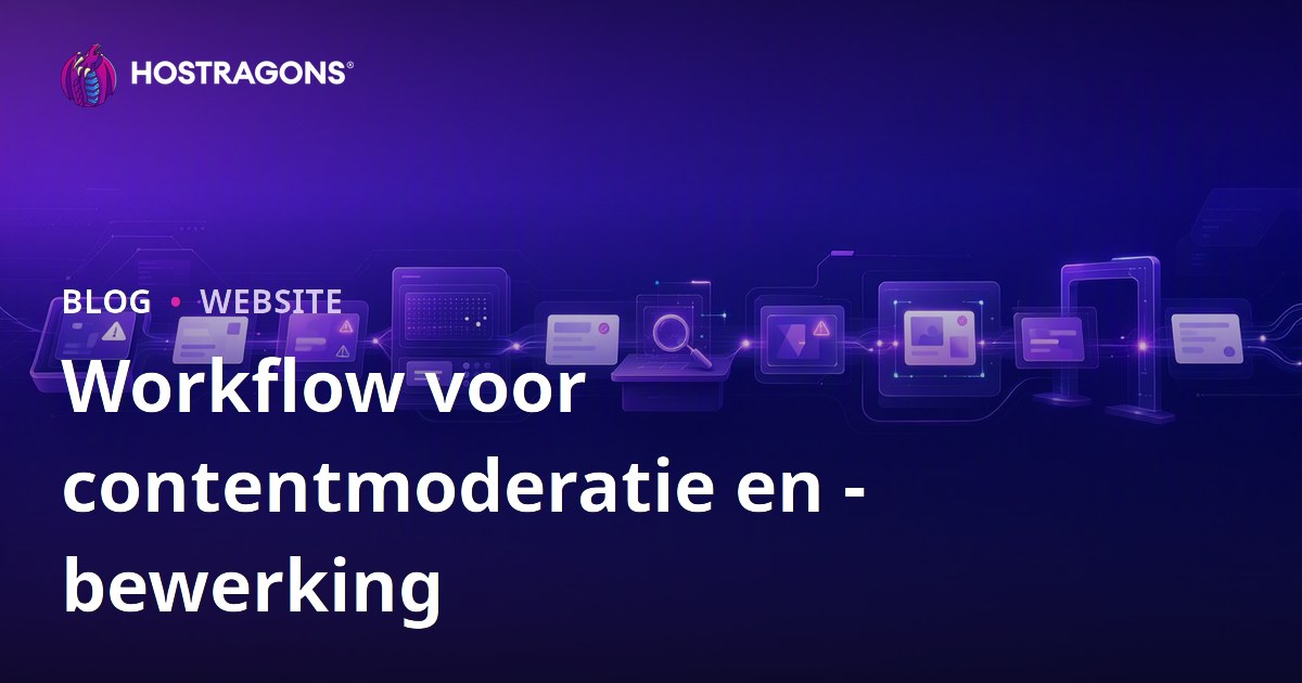Workflow voor contentmoderatie en -bewerking
