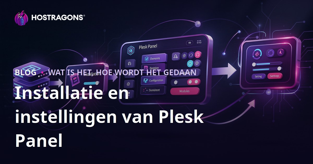 Installatie en instellingen van Plesk Panel