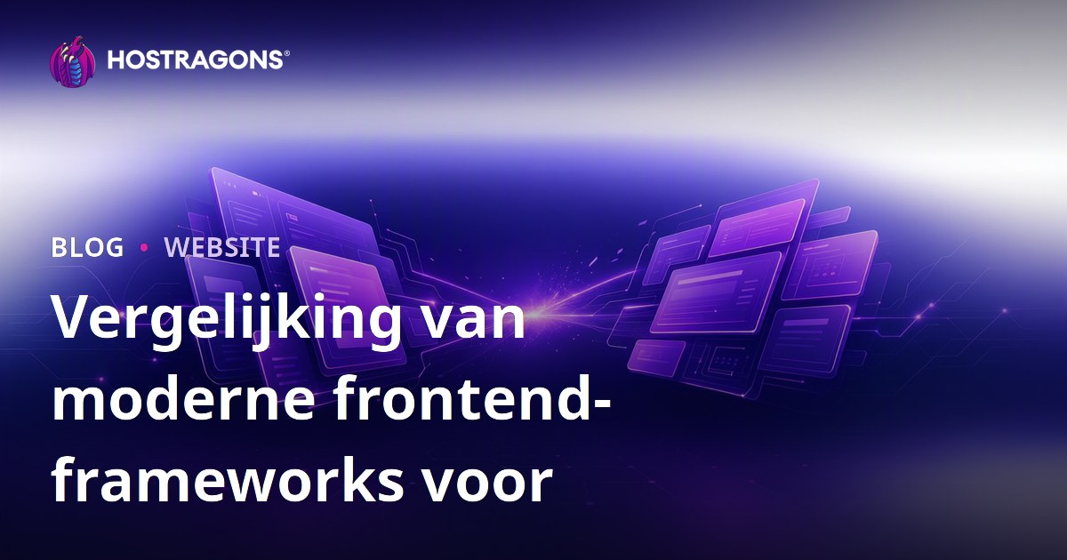 Vergelijking van moderne frontend-frameworks voor