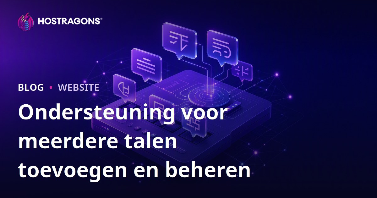 Ondersteuning voor meerdere talen toevoegen en beheren