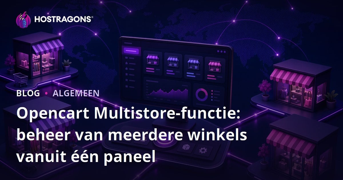 Opencart Multistore-functie: beheer van meerdere winkels vanuit één paneel