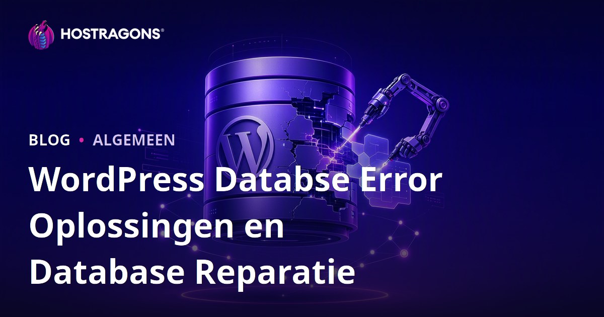 WordPress Databse Error Oplossingen en Database Reparatie