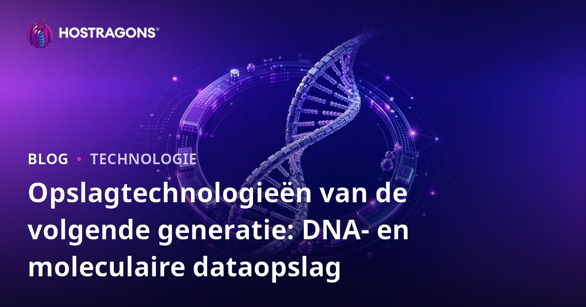 Opslagtechnologieën van de volgende generatie: DNA- en moleculaire dataopslag