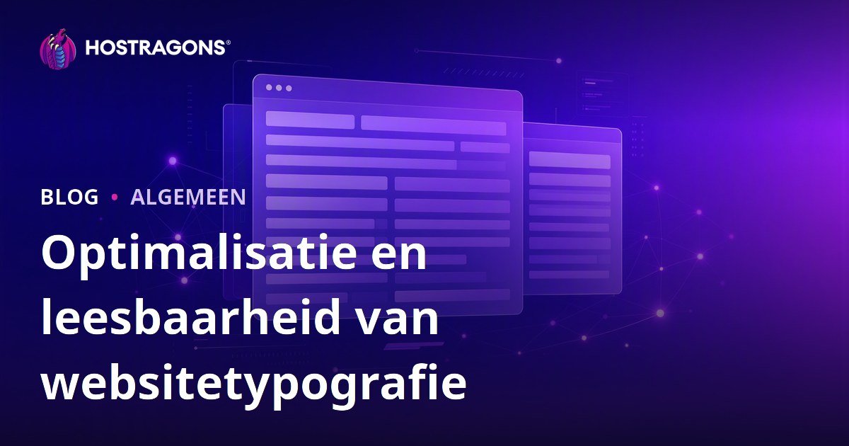 Optimalisatie en leesbaarheid van websitetypografie