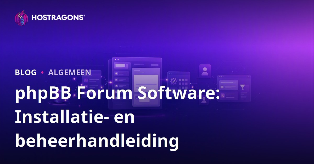 phpBB Forum Software: Installatie- en beheerhandleiding