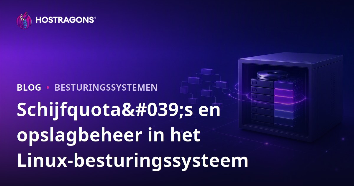 Schijfquota's en opslagbeheer in het Linux-besturingssysteem