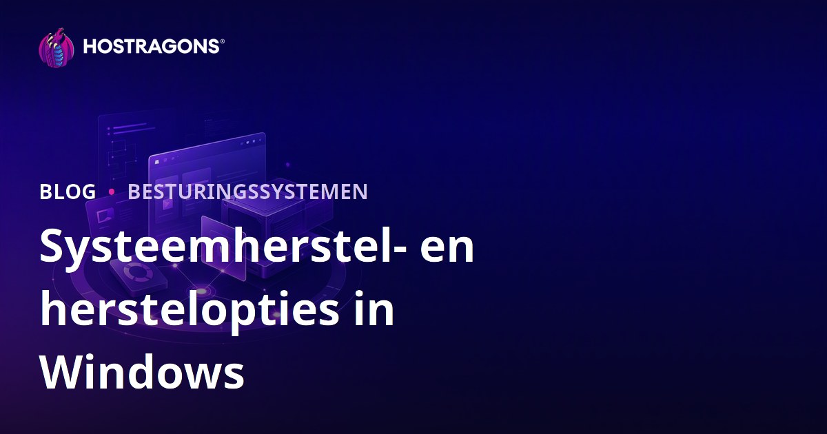 Systeemherstel- en herstelopties in Windows