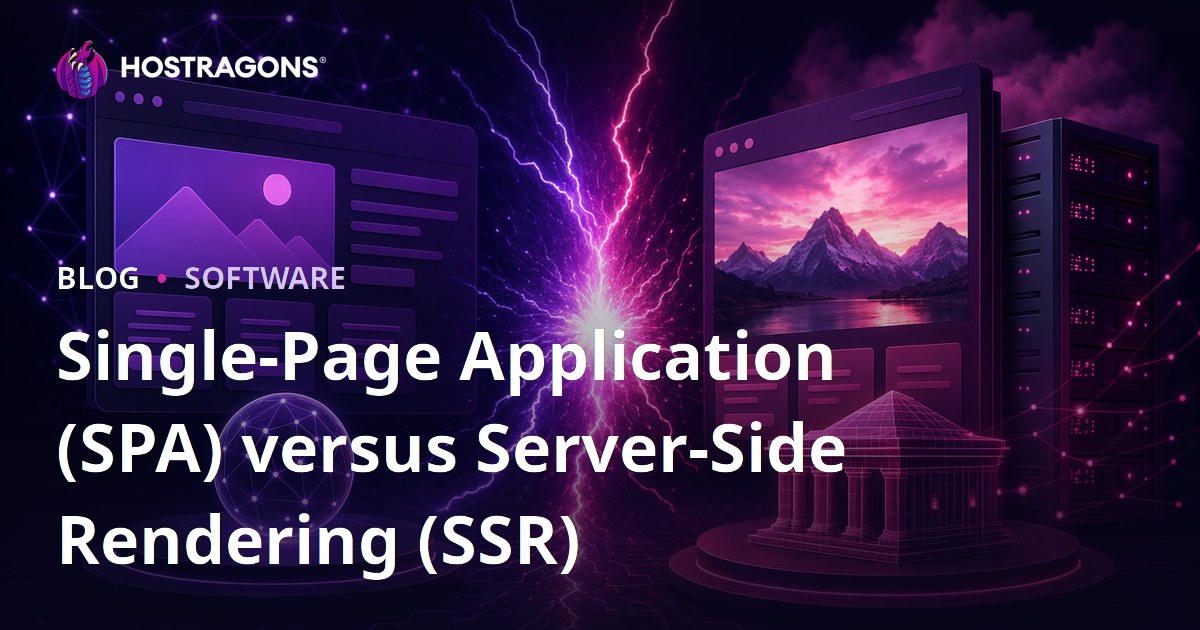 Single-Page Application (SPA) versus Server-Side Rendering (SSR)