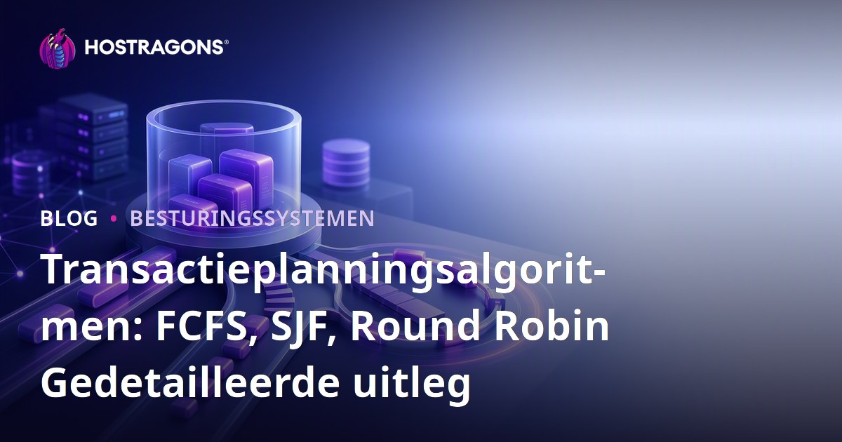 Transactieplanningsalgoritmen: FCFS, SJF, Round Robin Gedetailleerde uitleg