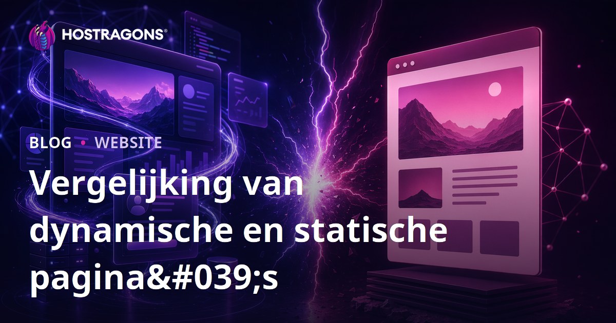 Vergelijking van dynamische en statische pagina's