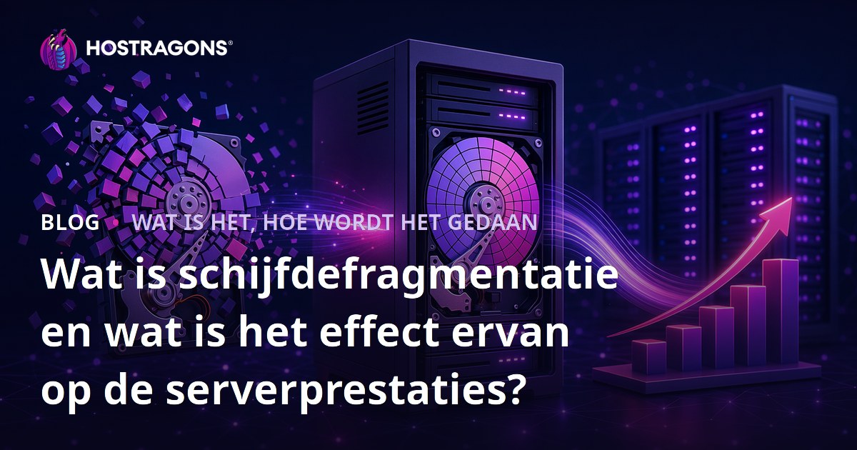 Wat is schijfdefragmentatie en wat is het effect ervan op de serverprestaties?