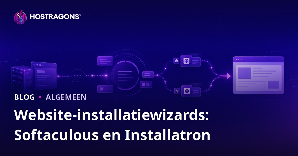 Website-installatiewizards: Softaculous en Installatron