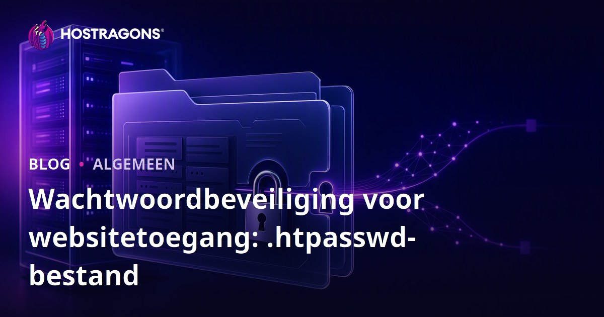 Wachtwoordbeveiliging voor websitetoegang: .htpasswd-bestand