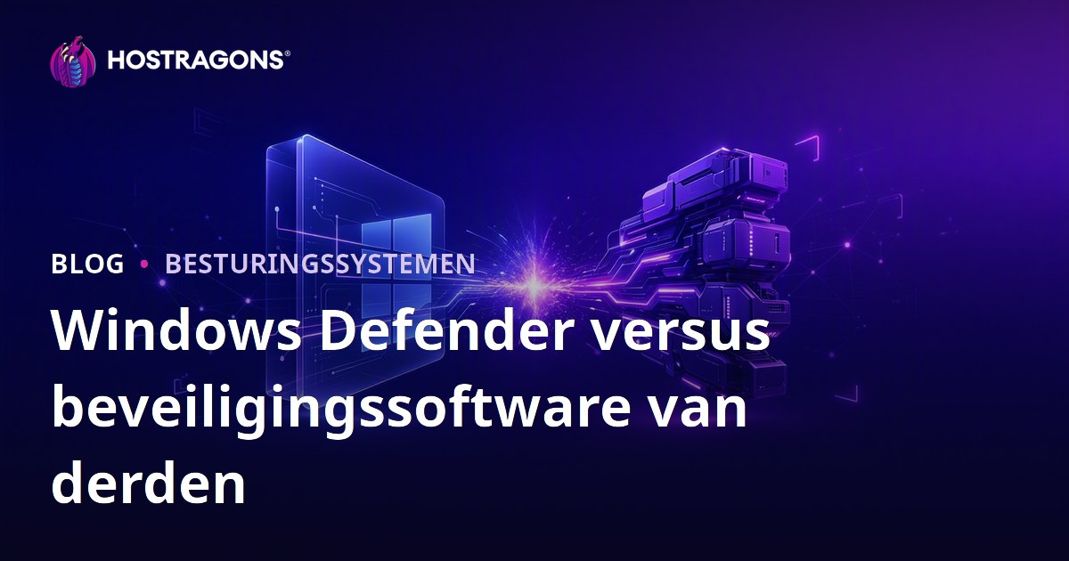 Windows Defender versus beveiligingssoftware van derden