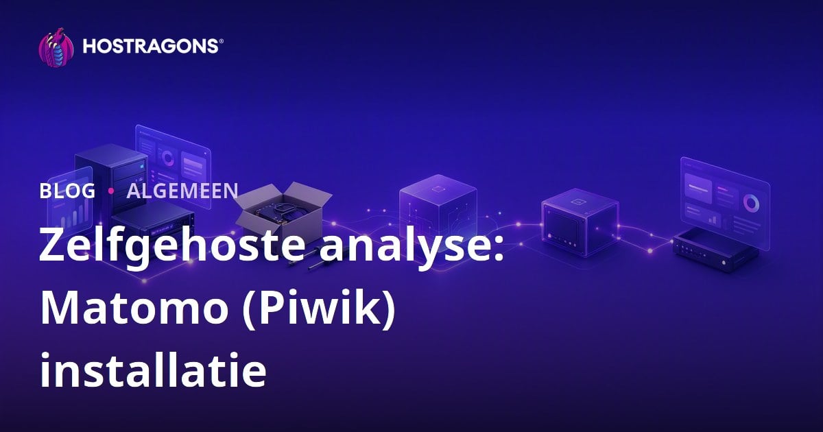 Zelfgehoste analyse: Matomo (Piwik) installatie