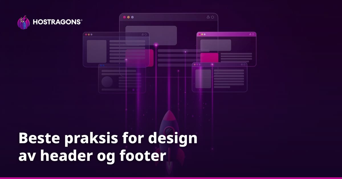 Beste praksis for design av header og footer
