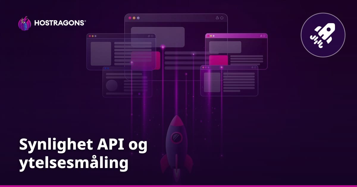 Synlighet API og ytelsesmåling
