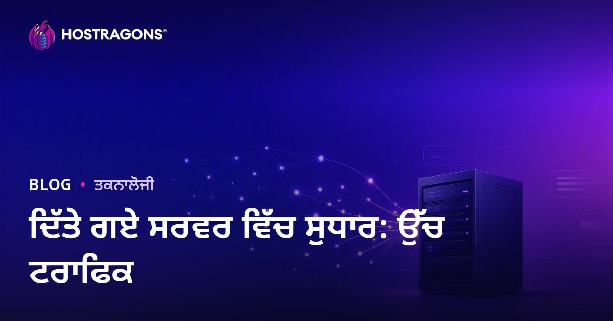 ਵੱਧ ਟ੍ਰੈਫਿਕ ਵਾਲੀਆਂ ਸਾਈਟਾਂ ਲਈ ਡੈਡੀਕੇਟਿਡ ਸਰਵਰ ਓਪਟੀਮਾਈਜ਼ੇਸ਼ਨ