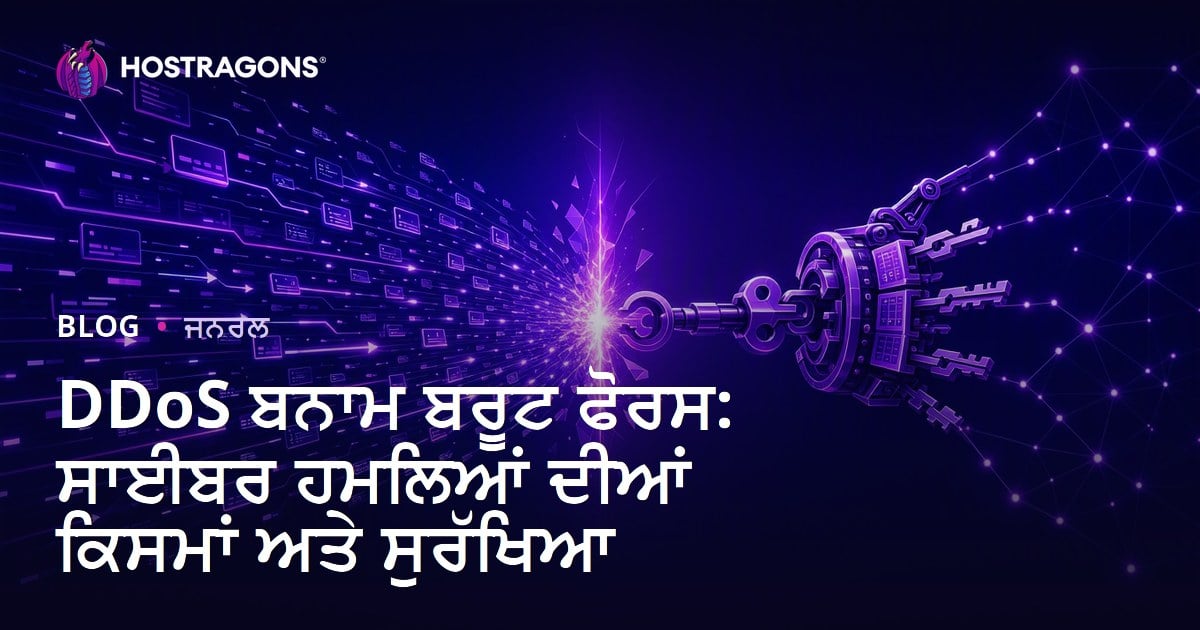 DDoS ਤੇ Brute Force: ਵੈੱਬ-ਹੋਸਟਿੰਗ ਵਿਚ ਆਮ ਸਾਈਬਰ ਹਮਲੇ ਅਤੇ ਬਚਾਅ