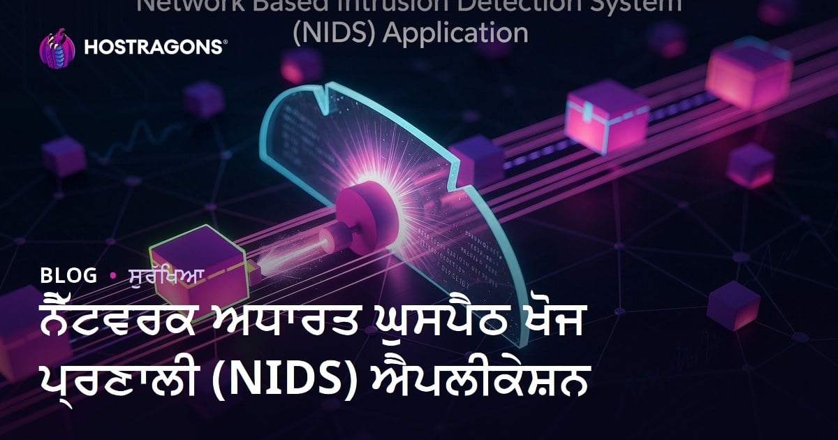 ਨੈੱਟਵਰਕ ਅਧਾਰਤ ਘੁਸਪੈਠ ਖੋਜ ਪ੍ਰਣਾਲੀ (NIDS) ਐਪਲੀਕੇਸ਼ਨ