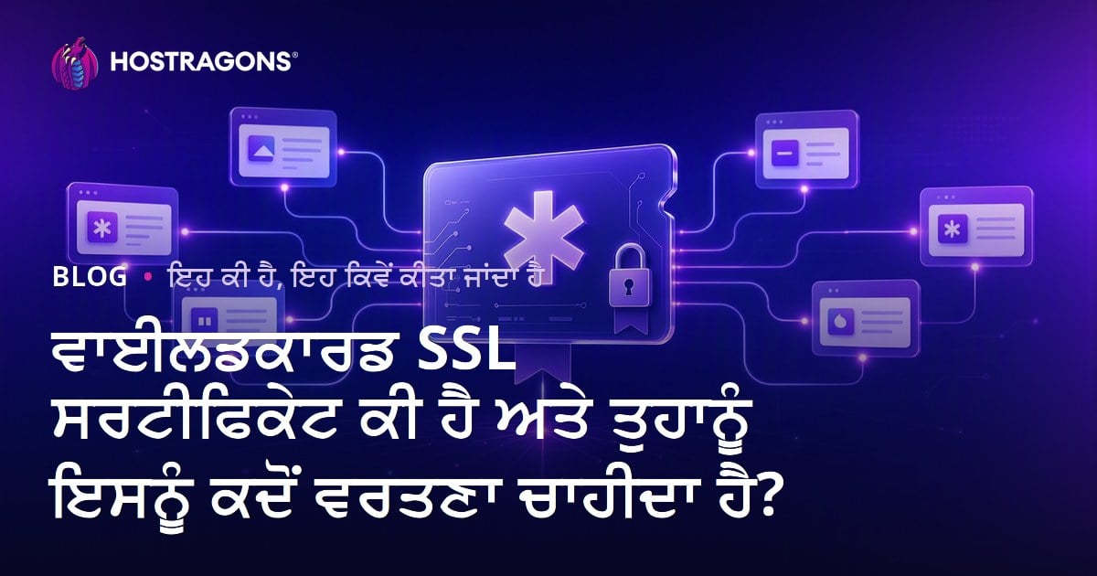 ਵਾਈਲਡਕਾਰਡ SSL ਸਰਟੀਫਿਕੇਟ ਕੀ ਹੈ ਅਤੇ ਤੁਹਾਨੂੰ ਇਸਨੂੰ ਕਦੋਂ ਵਰਤਣਾ ਚਾਹੀਦਾ ਹੈ?