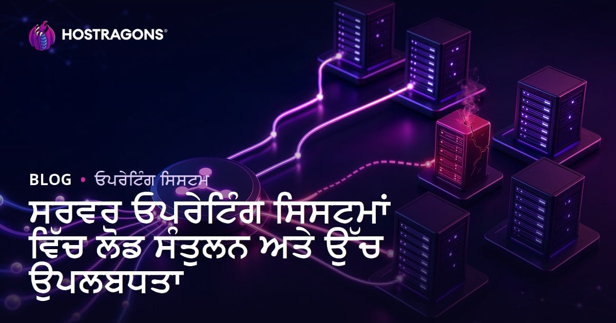 ਸਰਵਰ ਓਪਰੇਟਿੰਗ ਸਿਸਟਮਾਂ ਵਿੱਚ ਲੋਡ ਸੰਤੁਲਨ ਅਤੇ ਉੱਚ ਉਪਲਬਧਤਾ