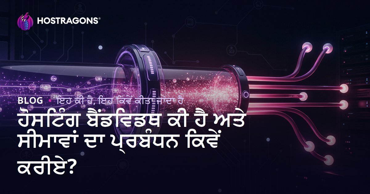 ਹੋਸਟਿੰਗ ਬੈਂਡਵਿਡਥ ਕੀ ਹੈ ਅਤੇ ਸੀਮਾਵਾਂ ਦਾ ਪ੍ਰਬੰਧਨ ਕਿਵੇਂ ਕਰੀਏ?