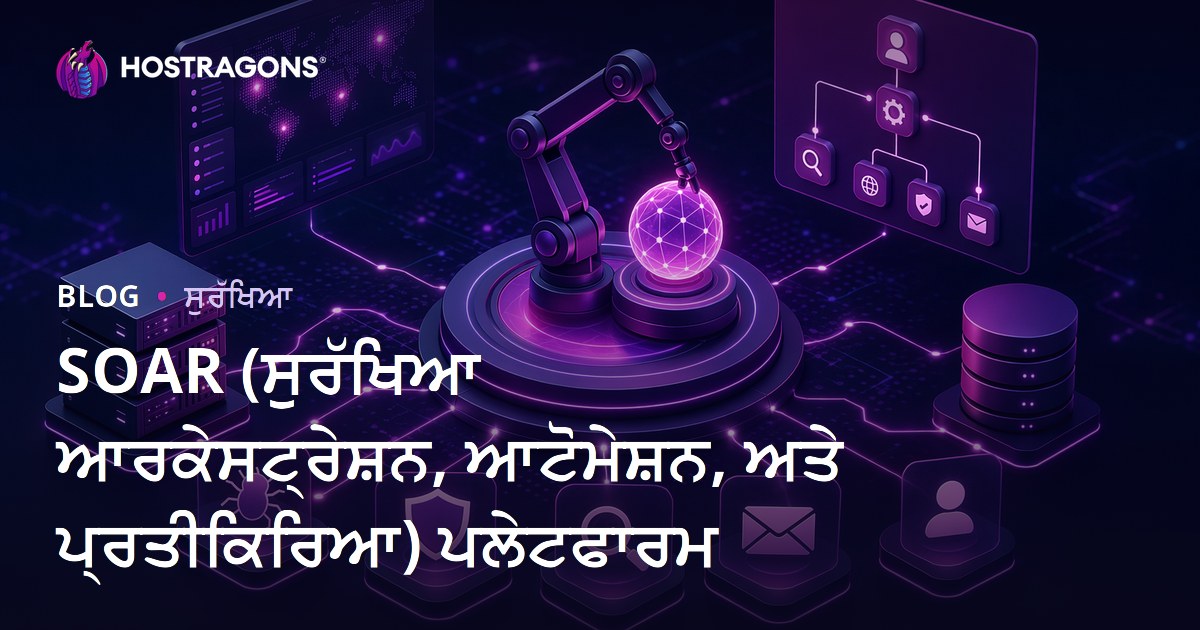 SOAR (ਸੁਰੱਖਿਆ ਆਰਕੇਸਟ੍ਰੇਸ਼ਨ, ਆਟੋਮੇਸ਼ਨ, ਅਤੇ ਪ੍ਰਤੀਕਿਰਿਆ) ਪਲੇਟਫਾਰਮ