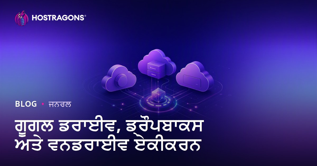 ਗੂਗਲ ਡਰਾਈਵ, ਡ੍ਰੌਪਬਾਕਸ ਅਤੇ ਵਨਡਰਾਈਵ ਏਕੀਕਰਨ