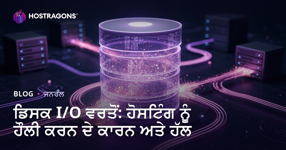 ਡਿਸਕ I/O ਵਰਤੋਂ: ਹੋਸਟਿੰਗ ਨੂੰ ਹੌਲੀ ਕਰਨ ਦੇ ਕਾਰਨ ਅਤੇ ਹੱਲ