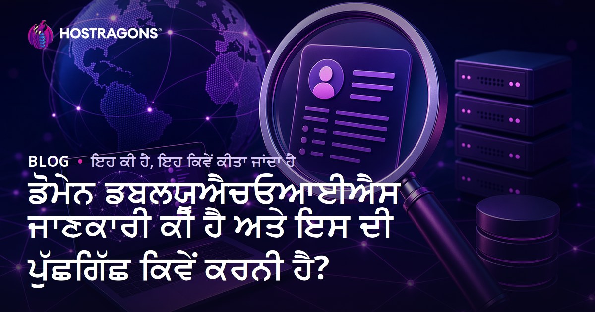 ਡੋਮੇਨ ਡਬਲਯੂਐਚਓਆਈਐਸ ਜਾਣਕਾਰੀ ਕੀ ਹੈ ਅਤੇ ਇਸ ਦੀ ਪੁੱਛਗਿੱਛ ਕਿਵੇਂ ਕਰਨੀ ਹੈ?