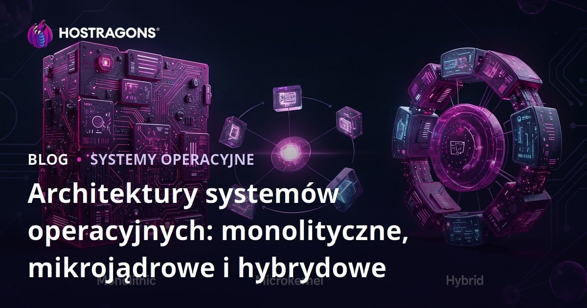 Architektury systemów operacyjnych: monolityczne, mikrojądrowe i hybrydowe