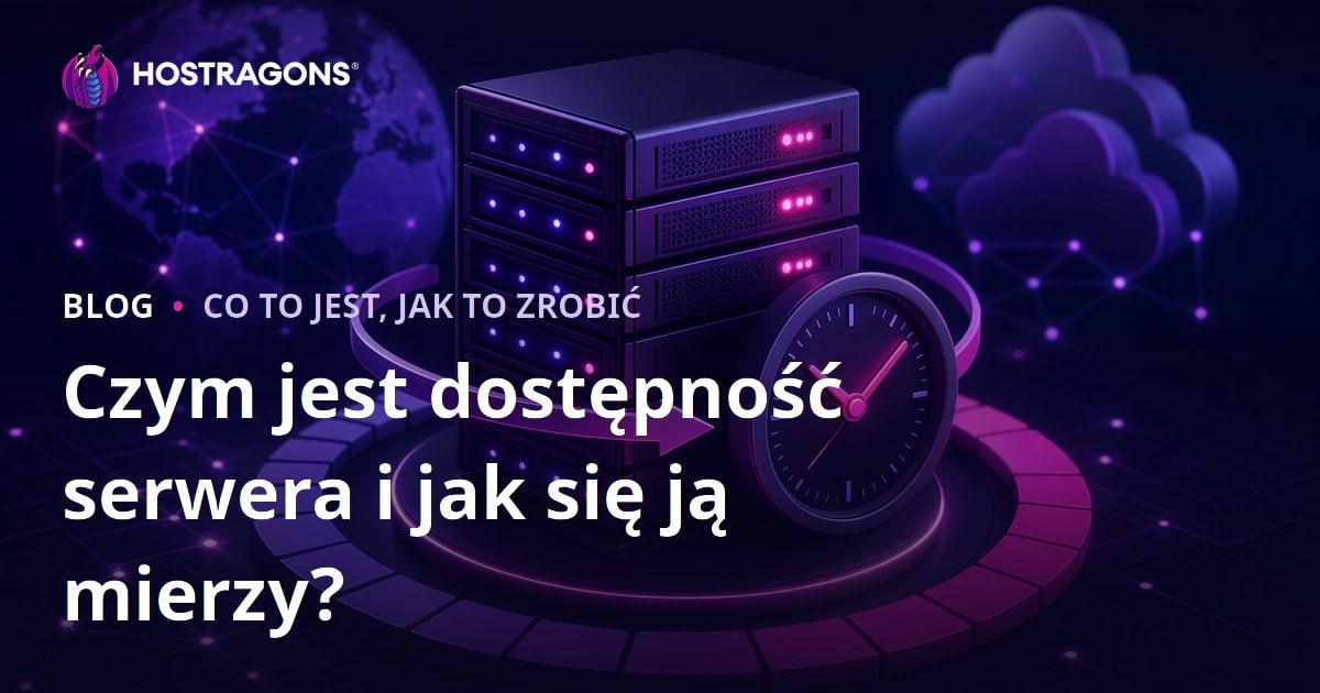 Czym jest dostępność serwera i jak się ją mierzy?