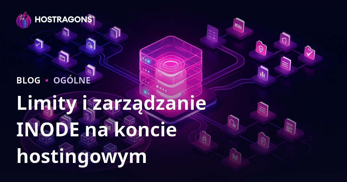 Limity i zarządzanie INODE na koncie hostingowym