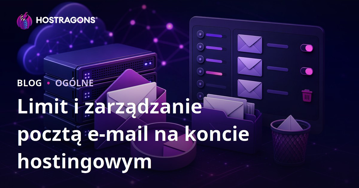 Limit i zarządzanie pocztą e-mail na koncie hostingowym
