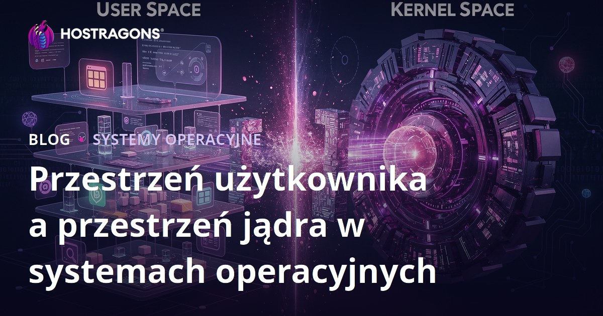 Przestrzeń użytkownika a przestrzeń jądra w systemach operacyjnych