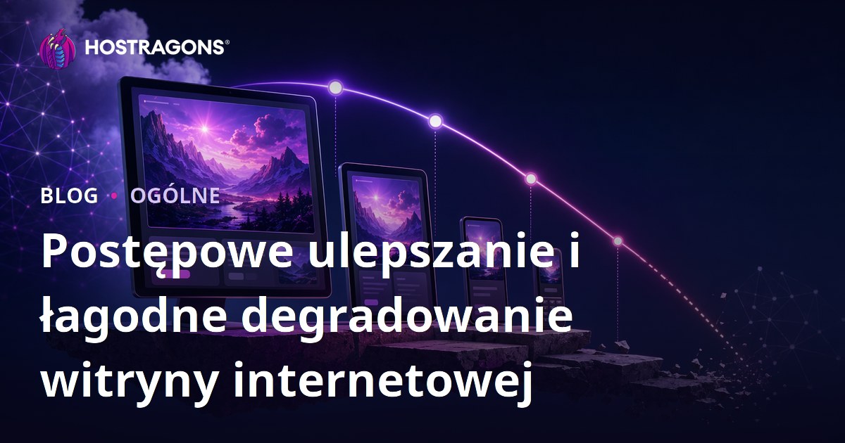 Postępowe ulepszanie i łagodne degradowanie witryny internetowej