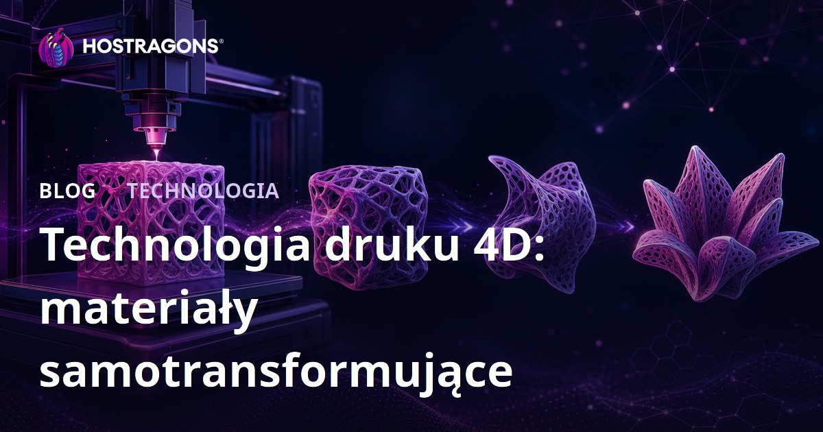 Technologia druku 4D: materiały samotransformujące