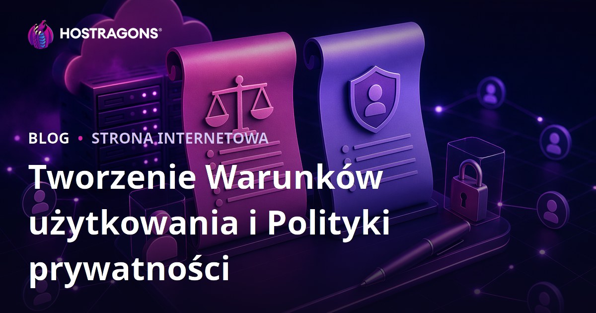 Tworzenie Warunków użytkowania i Polityki prywatności