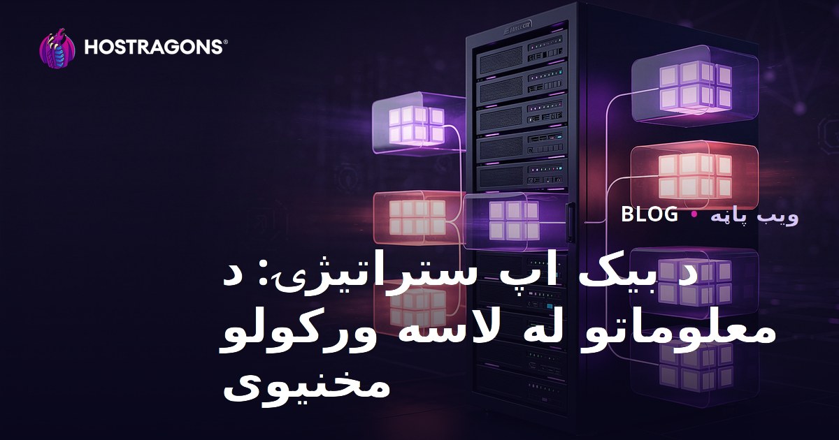د بیک اپ ستراتیژۍ: د معلوماتو له لاسه ورکولو مخنیوی