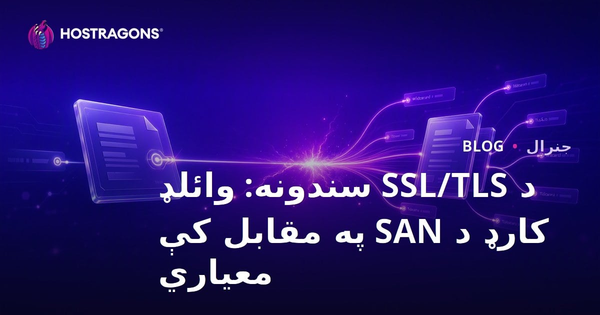 د SSL/TLS سندونه: وائلډ کارډ د SAN په مقابل کې معیاري