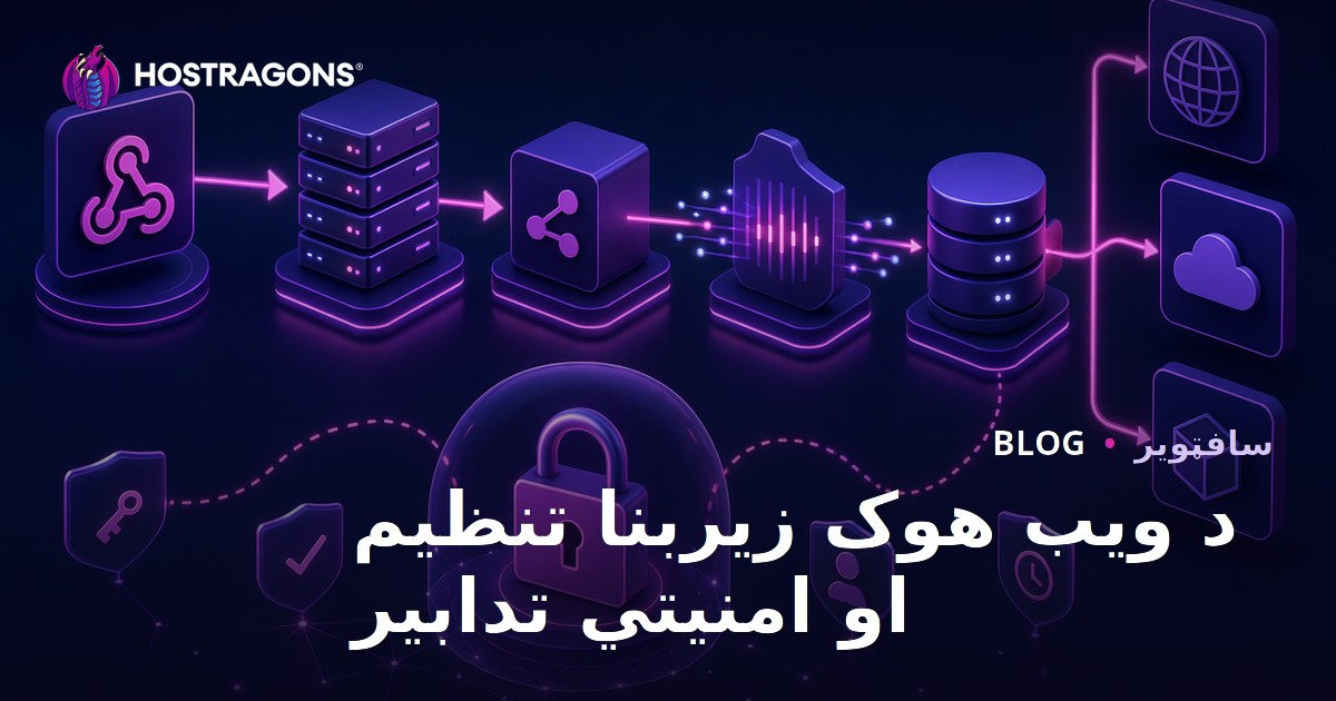 د ویب هوک زیربنا تنظیم او امنیتي تدابیر