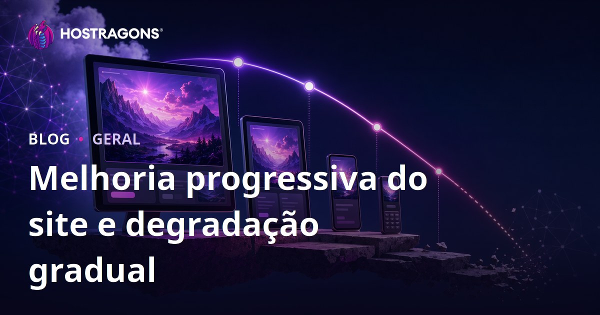 Melhoria progressiva do site e degradação gradual