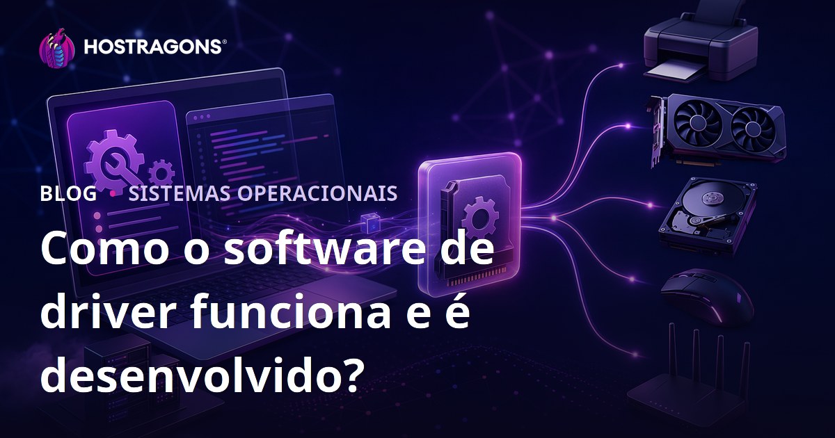 Como o software de driver funciona e é desenvolvido?