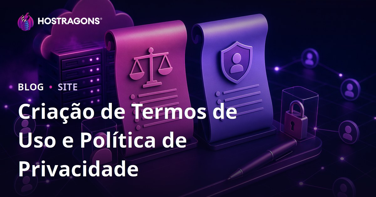 Criação de Termos de Uso e Política de Privacidade