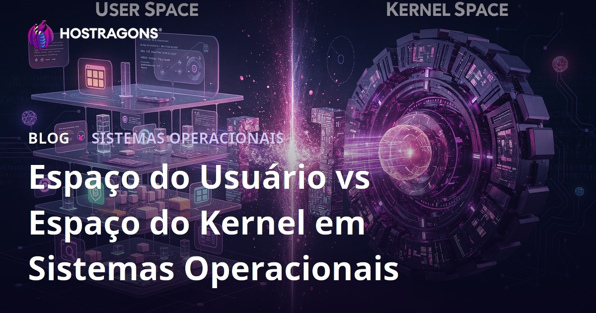 Espaço do Usuário vs Espaço do Kernel em Sistemas Operacionais