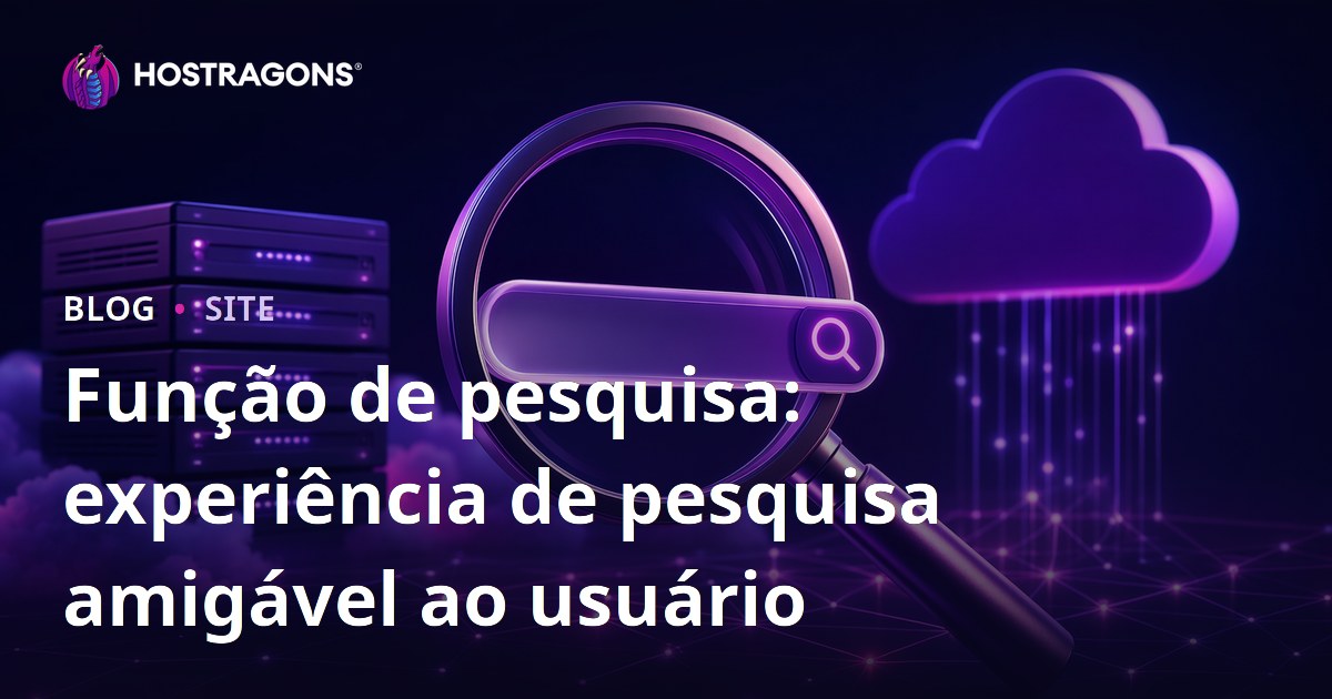 Função de pesquisa: experiência de pesquisa amigável ao usuário
