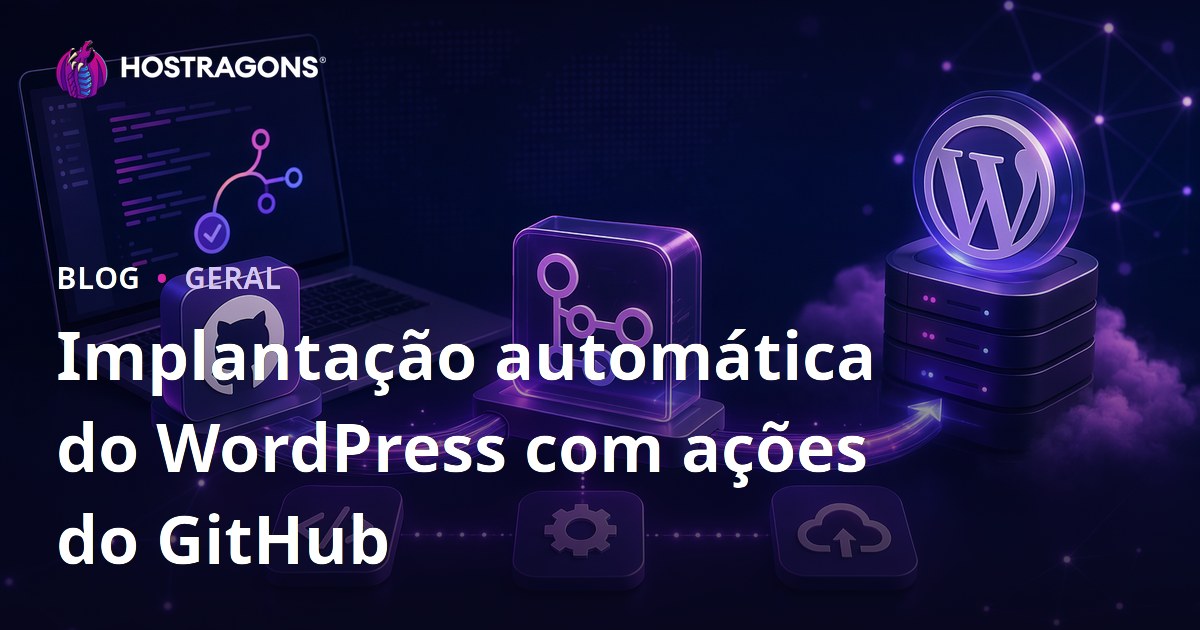 Implantação automática do WordPress com ações do GitHub